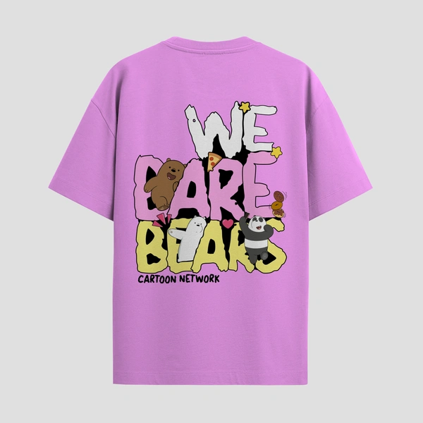 RULED We Bare Bears Cartoon Network Oversized T-Shirt - lavender, xl
