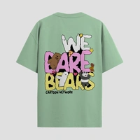 RULED We Bare Bears Cartoon Network Oversized T-Shirt - sage green, xxl