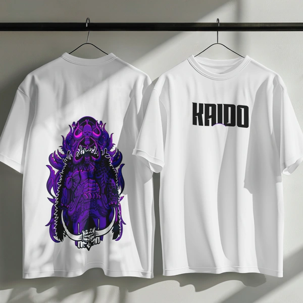 RULED Kaido Thunder Beast Oversized Tee - white, xl