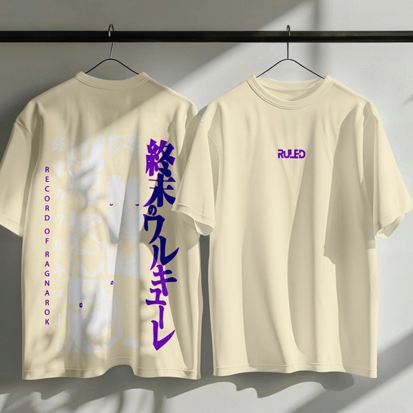 RULED Record of Ragnarok Oversized Tee - off white, xl