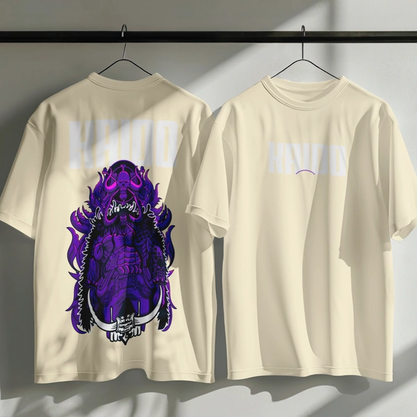 RULED Kaido Thunder Beast Oversized Tee - off white, m