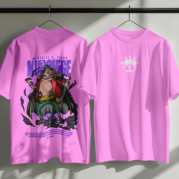 RULED Blackbeard's Wrath - One Piece Tribute Tee - lavender, m