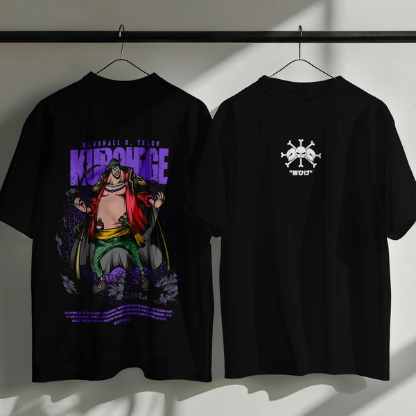 RULED Blackbeard's Wrath - One Piece Tribute Tee - black, m