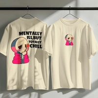 RULED Oversized Tee – Chill Graphic Streetwear  - off white, xxl