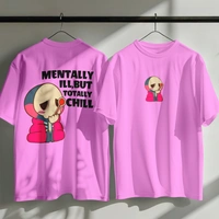 RULED Oversized Tee – Chill Graphic Streetwear  - lavender, m