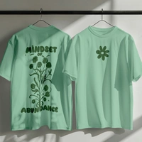 RULED Mindset of Abundance Oversized T-Shirt by RULED - sage green, xxl