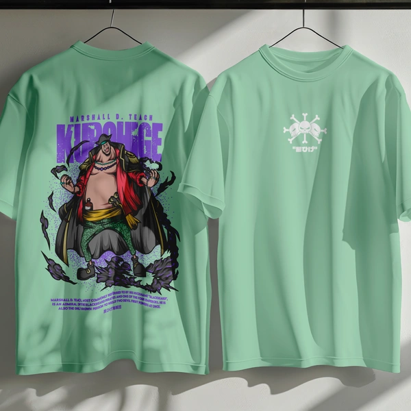 RULED Blackbeard's Wrath - One Piece Tribute Tee - sage green, m