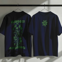 RULED Mindset of Abundance Oversized T-Shirt by RULED - navy blue, s