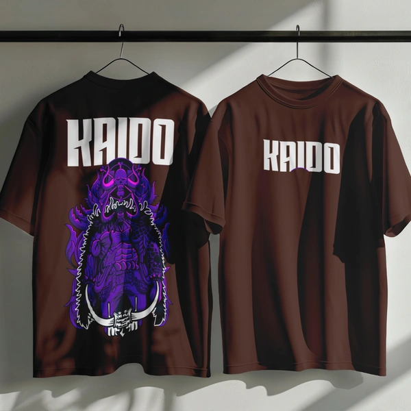 RULED Kaido Thunder Beast Oversized Tee - brown, l