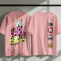 RULED We Bare Bears Cartoon Network Oversized T-Shirt - baby pink, s