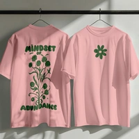RULED Mindset of Abundance Oversized T-Shirt by RULED - baby pink, xxl