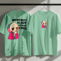 RULED Oversized Tee – Chill Graphic Streetwear  - sage green, m