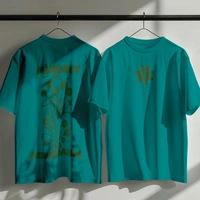RULED Mindset of Abundance Oversized T-Shirt by RULED - teal, xl