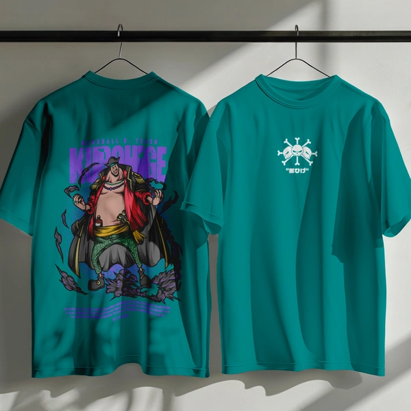 RULED Blackbeard's Wrath - One Piece Tribute Tee - teal, m