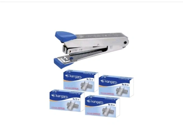Kangaro Stapler No.10 with 4 Packet Stapler Pin.