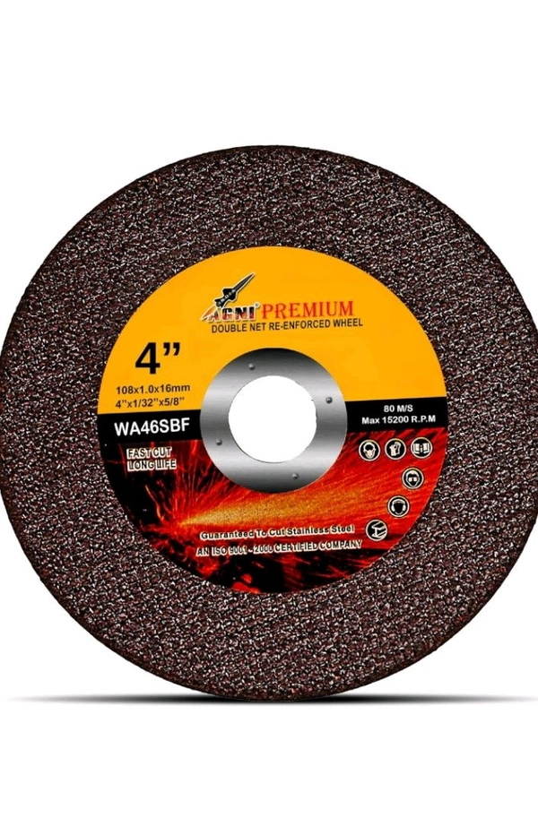 Agni Premium 4" Iron, Steel Cutter Pack Of 50pcs.