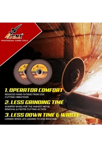 Agni Premium 4" Iron, Steel Cutter Pack Of 50pcs.
