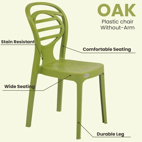 Supreme Oak Chair  - Green