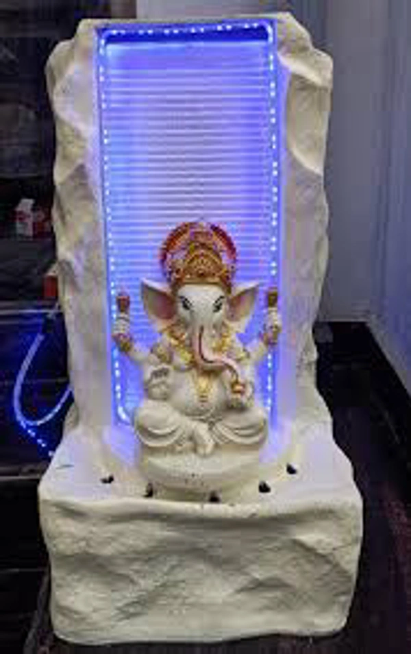 Ganesh Fountain Murti - Gray