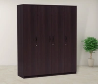 Partical Board 3 Door Almirah - Black