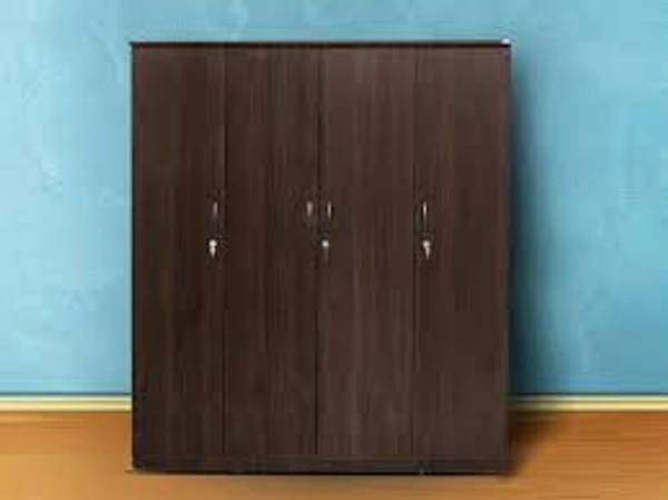 Partical Board 3 Door Almirah - Black