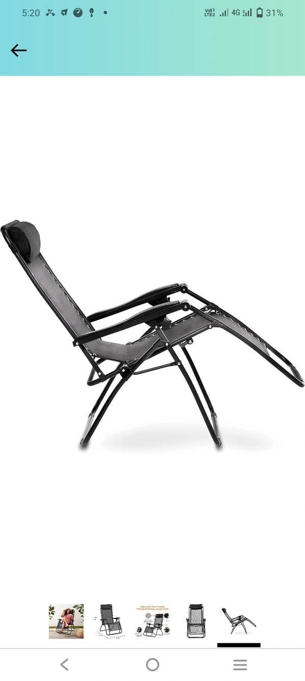 Zero Gravity Chair - Black