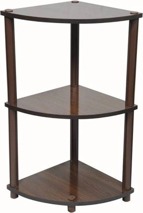 3Shelves Corner Table  - Brown
