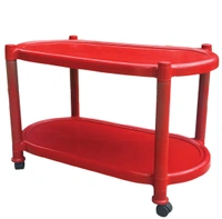 Tea Troly Center Table  - Red
