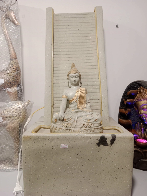 Buddha Fountain Murti  - Silver