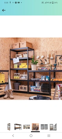 Black 72 * 24 * 12 Inches 5 Shelves Adjustable Shelf Steel Storage Rack Utility Rack Garage Shelves Display Rack Boltless Rivet Rack - Black, 72*24*12