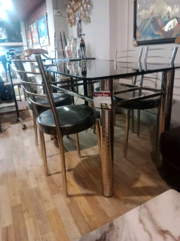 Dining Table  4 Seater  - Black