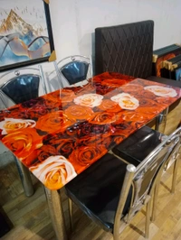 Dining Table 4 Seater  - Red