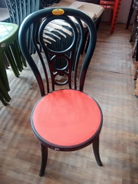Polyon Plastic Chair  - red black