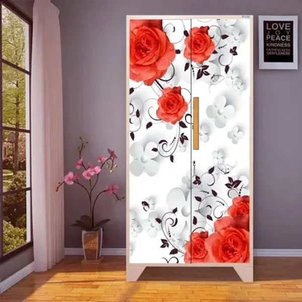 Nandan Almirah - White red, 72"