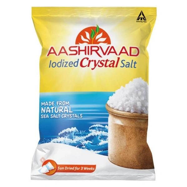 Aasirvaad Salt - 1kg, Crystal Salt