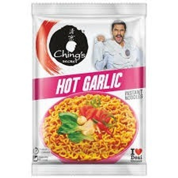 chings noodles - 1pcs, hot garlic, 60g