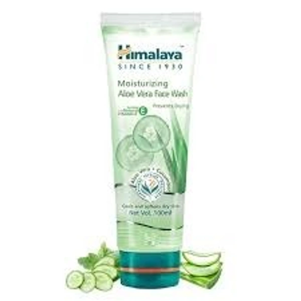 himalaya face wash 100ml - aloe vera