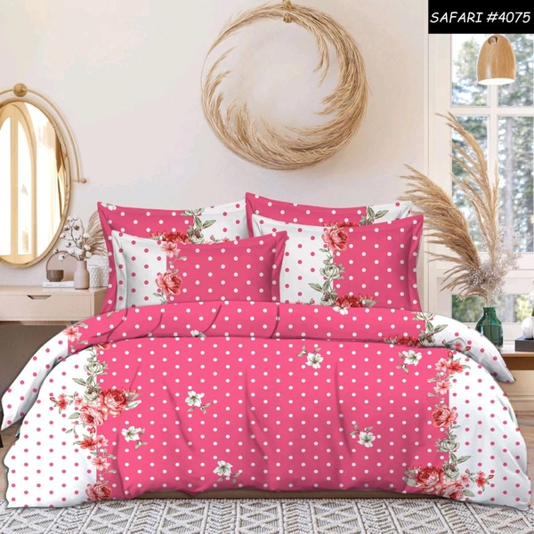Saffari Bedsheet 2pilo 1 sheet Size 90/90pv50pink