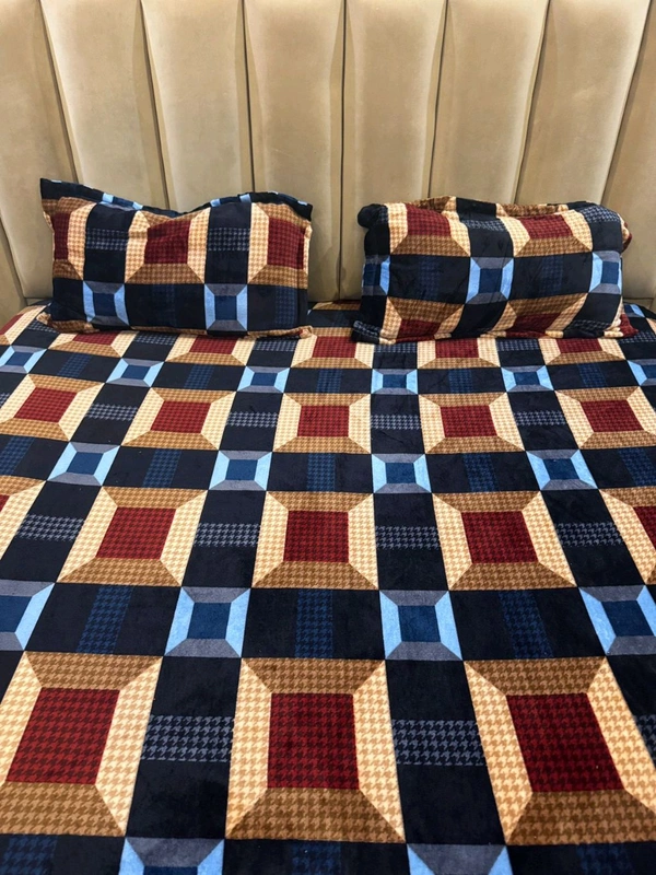 II Bedsheet King Size Fabric Soft Blankit+ 2pilo Size100×105 Wight 1.5 Kg Pv30/box