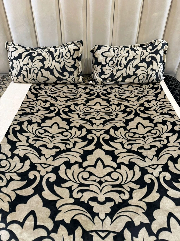 II Bedsheet King Size Fabric Soft Blankit+ 2pilo Size100×105 Wight 1.5 Kg Pv30/Queen