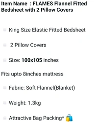 II Bedsheet King Size Fabric Soft Blankit+ 2pilo Size100×105 Wight 1.3 Kg Pv30/Mil Brown 