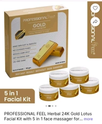 FACIAL Kit Professional Feel Harbal / 5 In 1 Face Massager150 Grm Pv20