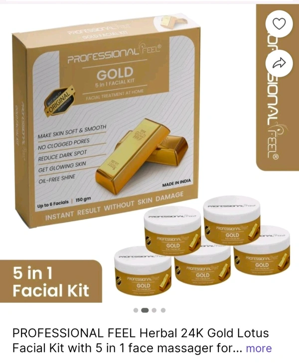 FACIAL Kit Professional Feel Harbal / 5 In 1 Face Massager150 Grm Pv20