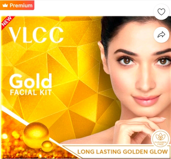 Vlcc Fascial Kit Bright Glowing Skin Parlour Glow 60 Grm Pv10