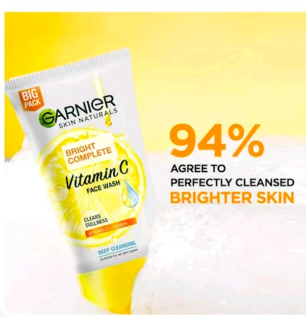 Garnier Face Wash Vitamin Si Plus Lemon Form 100 g (Tube) Pv5