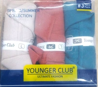 Tshirt 3 Colour Blue 'cream Blade Red Size S,M'l