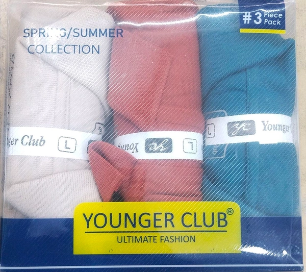 Tshirt 3 Colour Blue 'cream Blade Red Size S,M'l