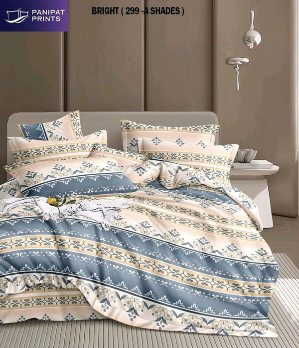 Dubbal Bedsheet With 2 Pillow 3 D Cottan Best Quality Summer Pv-t🌞