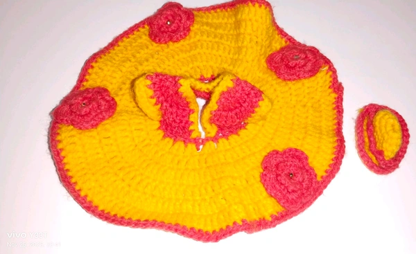 Laddu Gopal Ji Ke Dress With Cap Winter NO 5