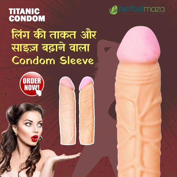 Titanic Condom Penis Extender Washable Reusable